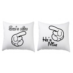 ZESTAW 2 PODUSZEK DLA PAR ZAKOCHANYCH WALENTYNKI