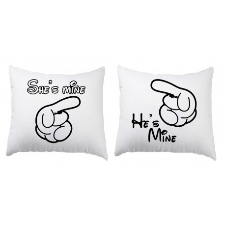 ZESTAW 2 PODUSZEK DLA PAR ZAKOCHANYCH WALENTYNKI
