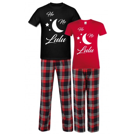 HO NO LULU - ZESTAW PIŻAMY DLA PARY ZAKOCHANYCH PREZENT NA WALENTYNKI