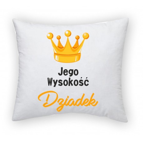 PODUSZKA JEGO WYSOKOŚĆ DZIADEK Z KORONĄ