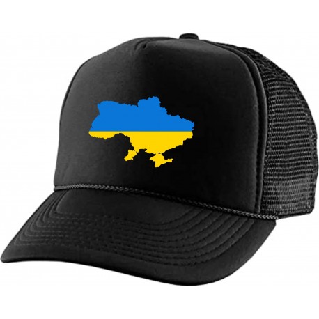 CZAPKA Z DASZKIEM TRUCKER WOLNA UKRAINA FLAGA SOLIDARNI Z UKRAINĄ PEACE I STAND WITH UKRAINE вільна україна