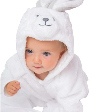 PAJAC PIŻAMA Z USZAMI KRÓLICZEK ZAJĄCZEK WIELKANOC